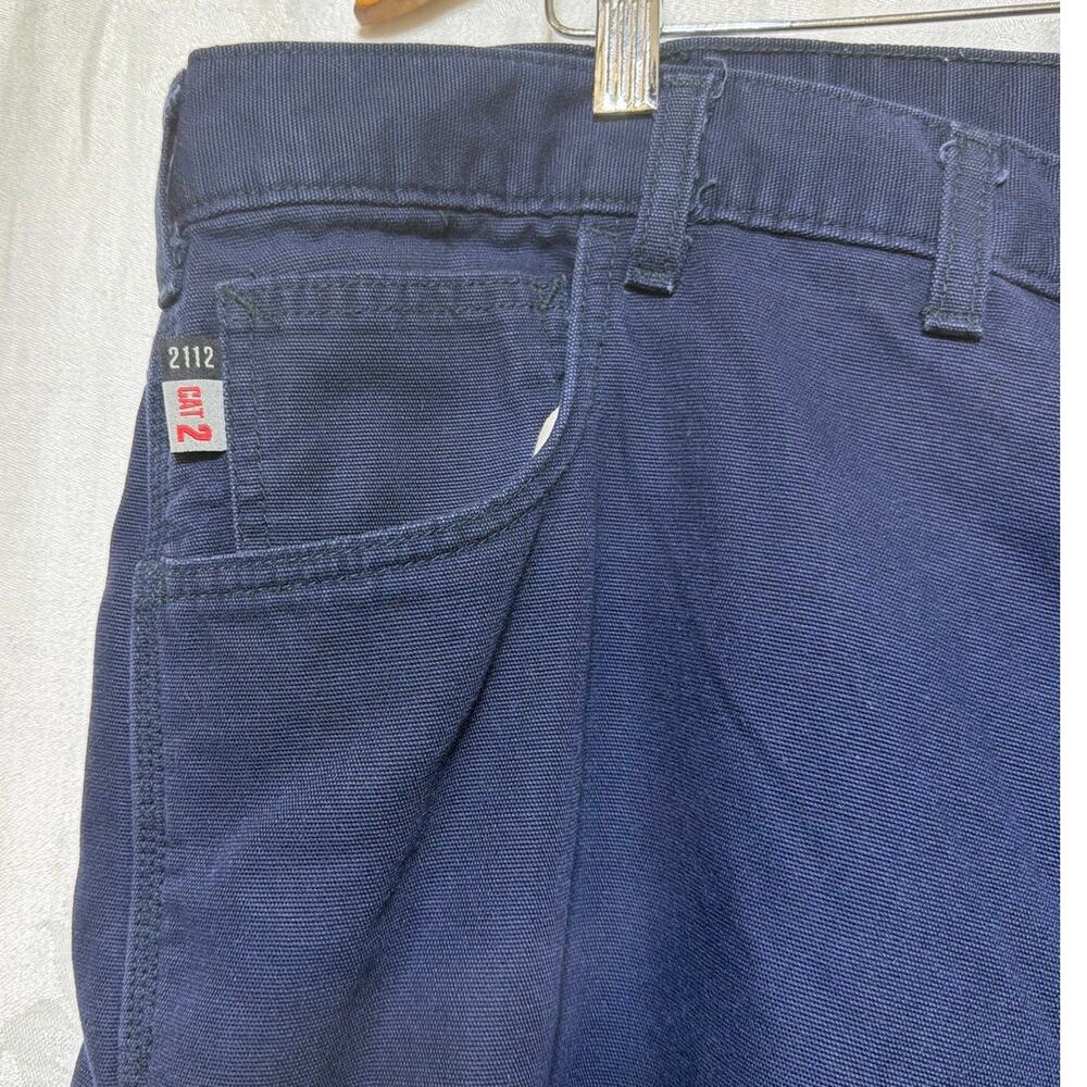 Carhartt FR Pants 44x34 Navy Blue Loose Fit Fire Resistant Workwear NFPA FRB159